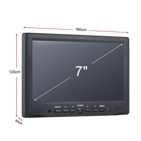 Freeshipping AD-701 7&quot; Professional Camera Monitor 800*480 HD LCD Display High Definition Digital Field Monitor for DSLR Cameras