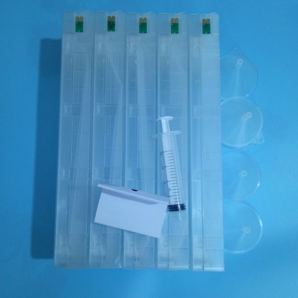 700ml refillable cartridge with resettable chip and chip resetter for epson stylus pro 9700 7700 printer