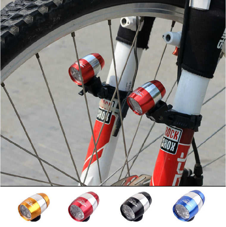LED New Low Price Cycling Equipment Bicycle Light Warning Light 6LED Aluminum Mini Front and Rear Lamp Head Wholesale