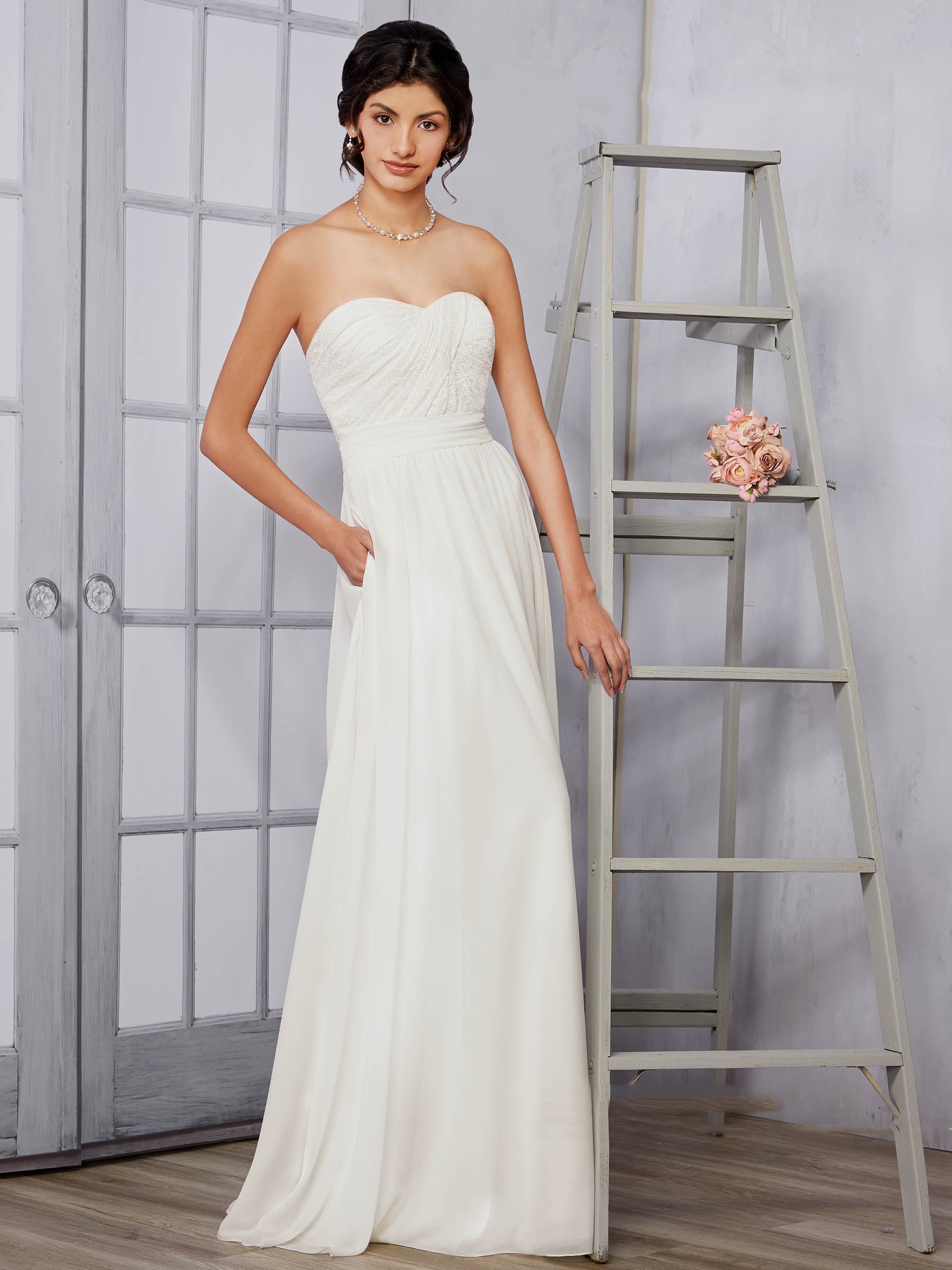 Grace White Sweetheart Chiffon Lace Sheath Wedding Dresses Bridal Pageant Dresses Wedding Attire Dresses Custom Size 2-18 KF1217184