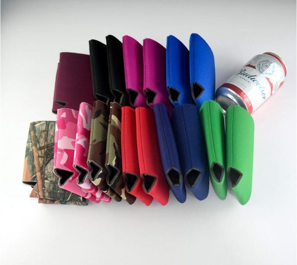 Wholesale Blank Neoprene Foldable Stubby Holders Beer Cooler Bags For Wine Food Cans Cover SN2580