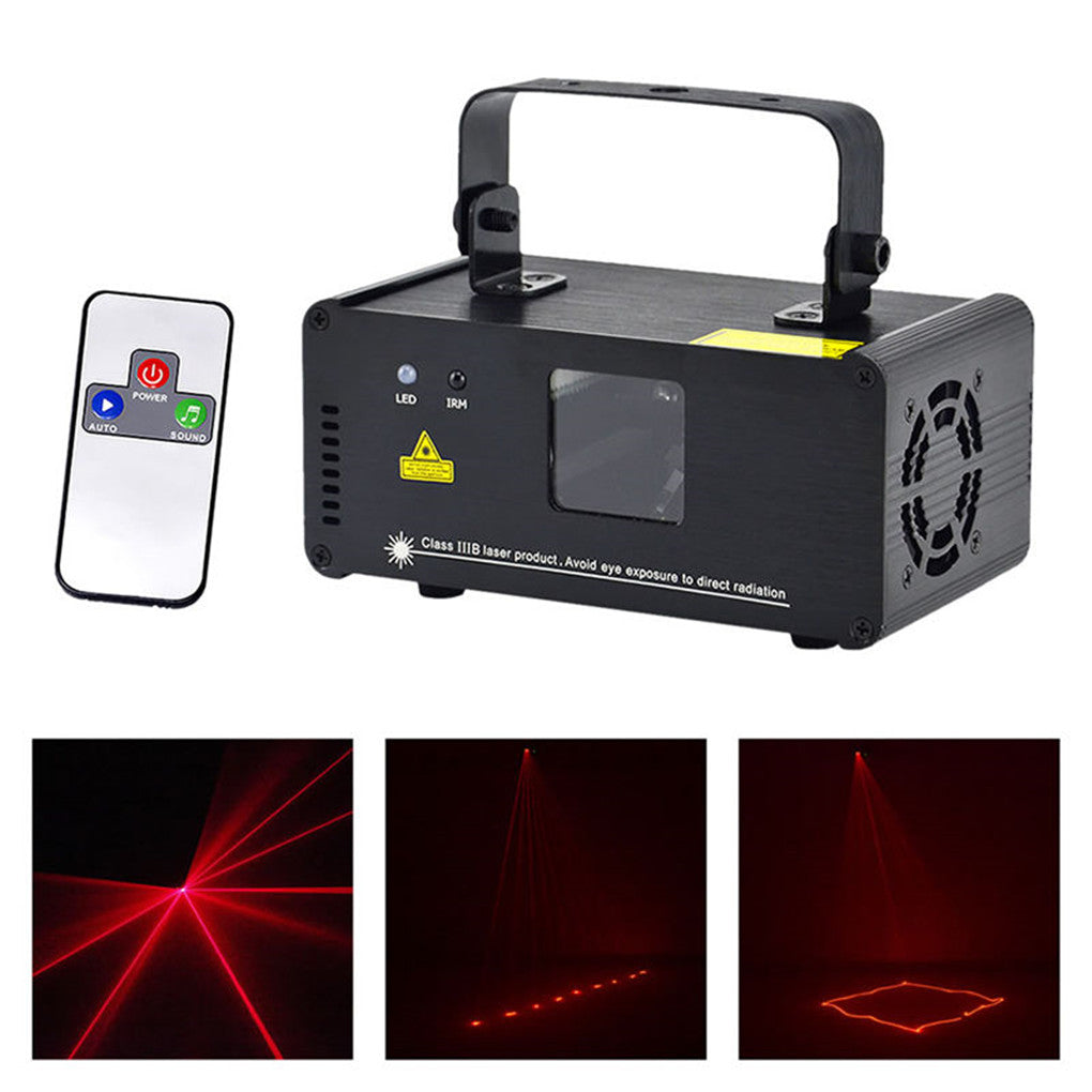 AUCD IR Remote PRO Mini 8 CH DMX 512 200mW Red Laser Stage Lighting Scanner DJ Party Show Projector Equipment Lights DM-R200