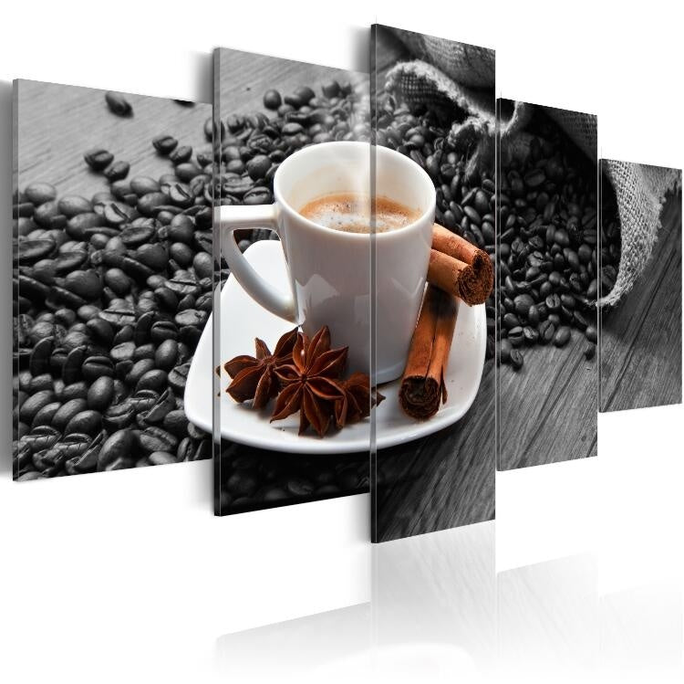 5 Panels Hot Canvas Print Anise Coffee Landscape Poster Modern Home Wall Decor Painting Canvas Printing Art HD Print Painting
