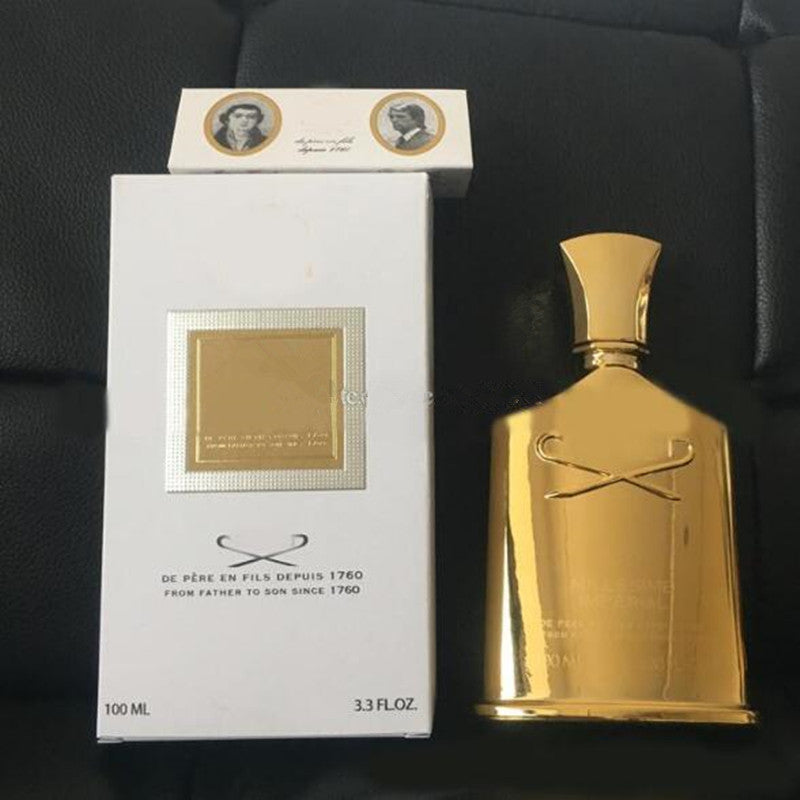 Luxury gold Creed Imperial Millesime men&#039;s fragrance men&#039;s cologne 100ml with long lasting time good smell quality high fragrance capactit