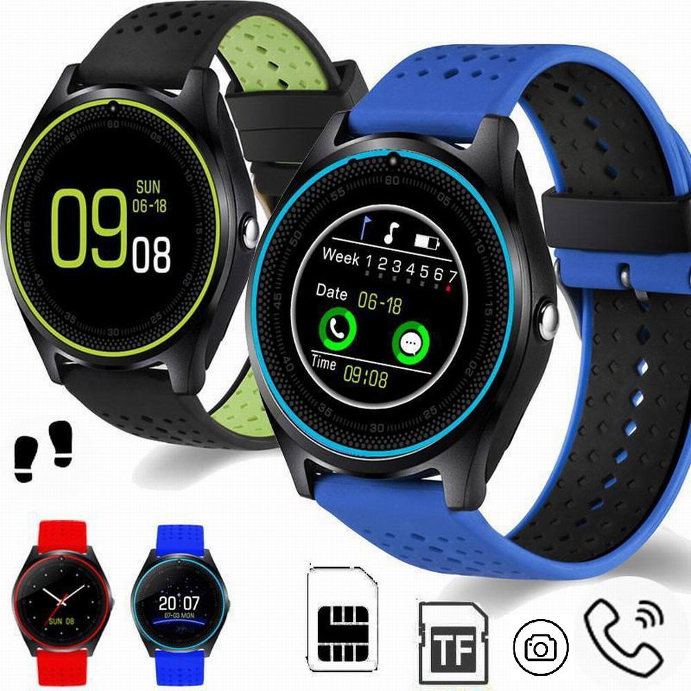 Cute Smart Watch Phone V99 With Camera SIM & TF Card Slot Fitness Tracker Bracelet Pedometer Sleep Monitor Watch Band Bangle For IOS&Android
