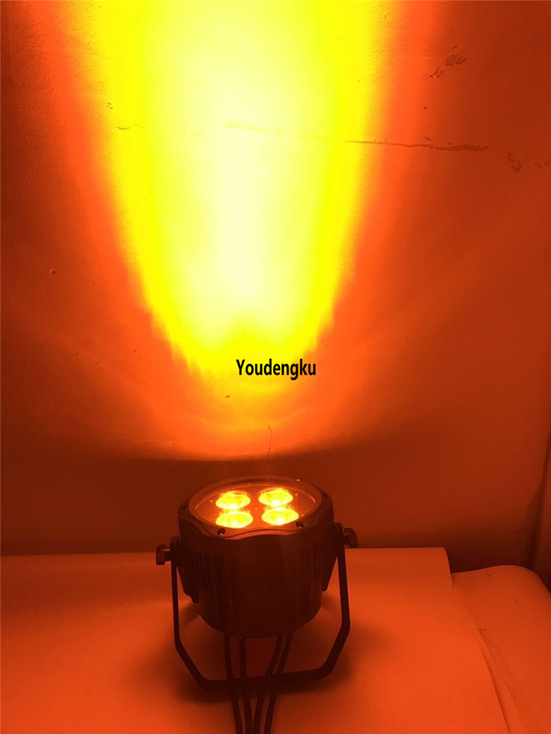 10 pieces Stage lighting equipment waterproof ip65 RGBWA UV par led light slim flat led par 4x18W light with cheap price