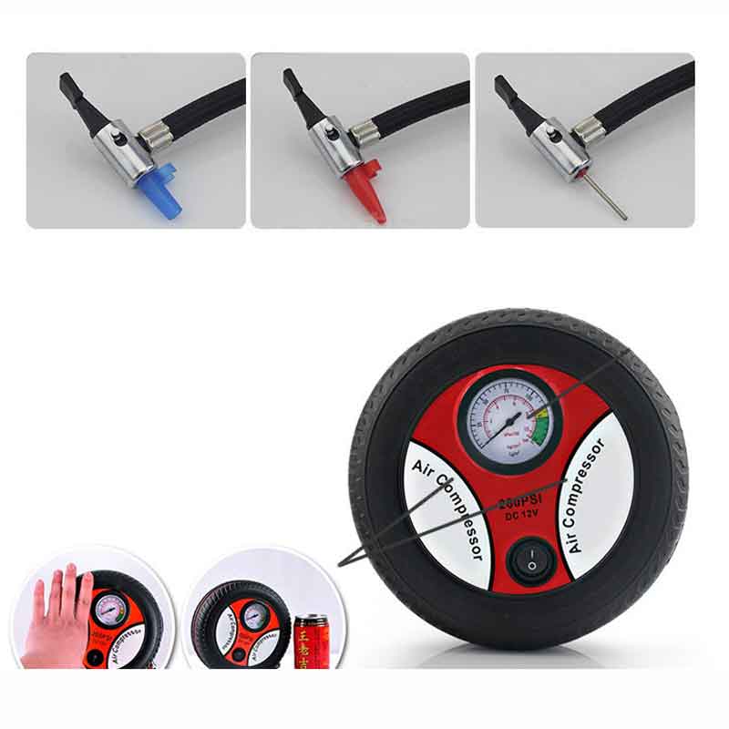 Car Styling Inflatable Pump Electric Air Compressor Car Insurance Gift Tire Pump 19 Cylinder 12V Mini Air Power Inflater Pump