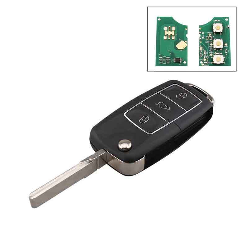 Colour Car Remote Key For VW Golf Plus Jetta Touran Tiguan EOS Sirocco Jetta 2003-2011 1K0959753G 753G keys ID48chip