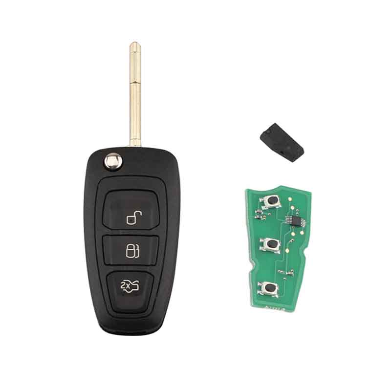 433-315 Mhz 3Buttons ID60 Chip Complete Remote Key Fob For Ford Focus Mondeo 1999-2007 Keyless Entry
