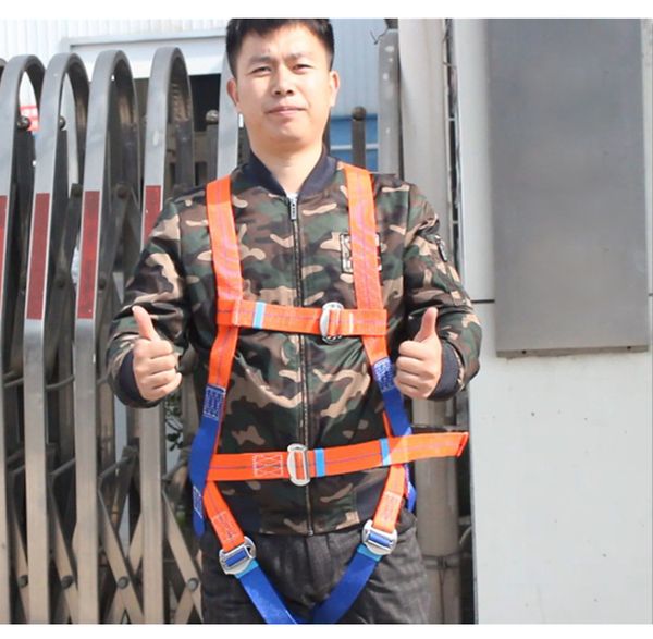 Safety Harness Five-point Type Systemic Safety belt with Double hook High-altitude operations Fall prevention Protect equipment free ship