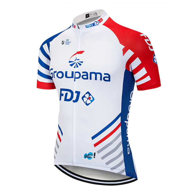 Tour De France 2021 Pro Team FDJ Cycling Jersey Summer Breathable Cycling Clothing Short Sleeve MTB Bike Jersey Ropa Ciclismo