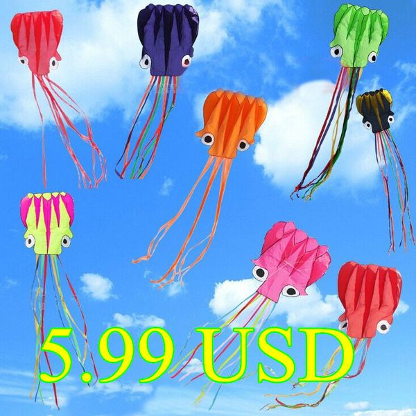 new hiq hotsell 4 m octopus single line stunt software power kite with flying tools inflatable and easy to fly order 3 pcs mix wholesale
