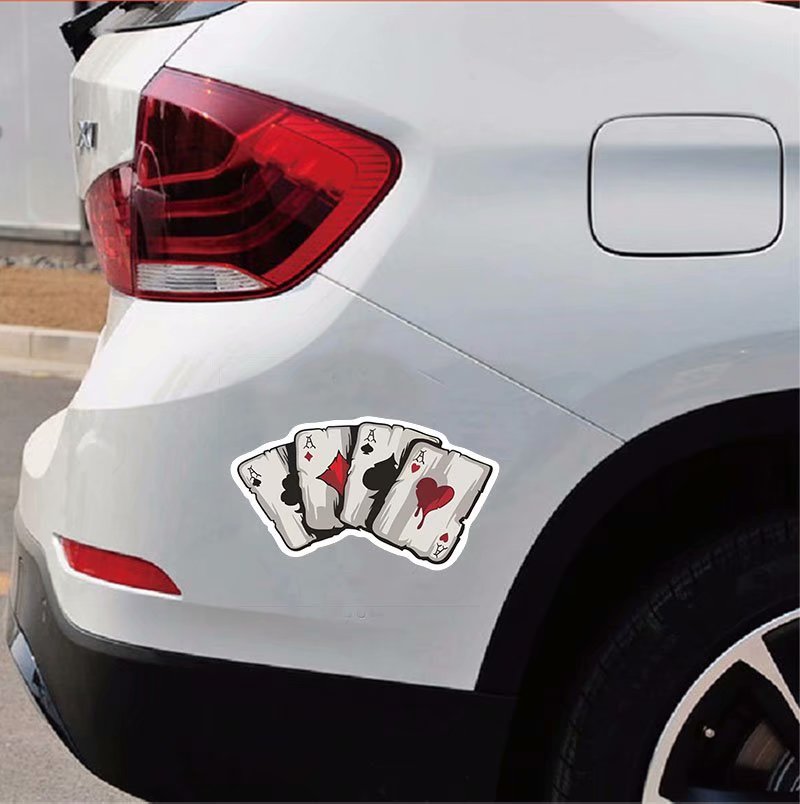 Graphics Playing Cards A Vinyl Car Truck Window Laptop Helmet Decal Sticker