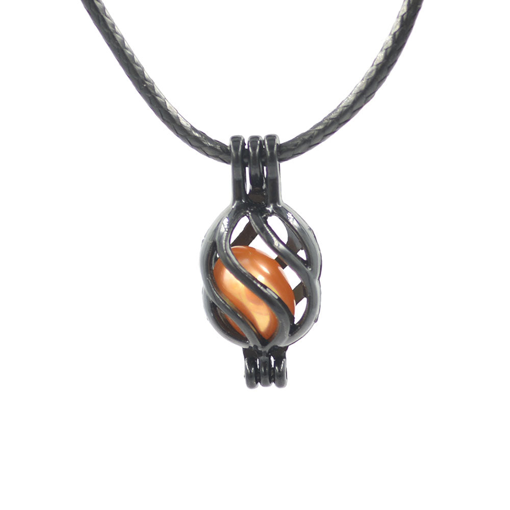 wholesale 100 Pieces Mix Black Pearl Beads Cage Locket Pendant Jewelry Making Supplies-For Oyster Pearl Essential Oil Diffuser free shipping