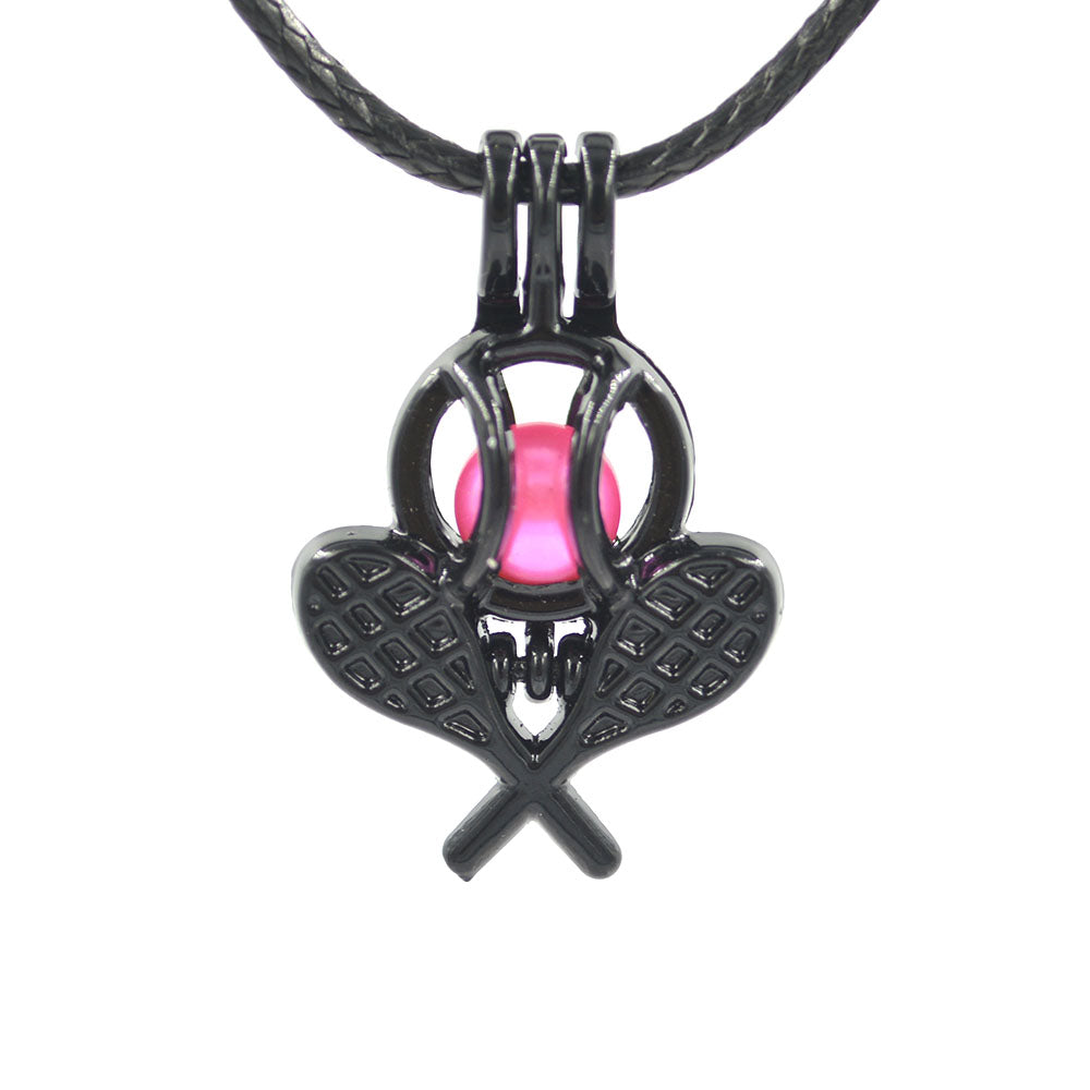 2019 Popular Free shipping mix styles black pearl cage pendant Opening cages locket charm for jewelry diy