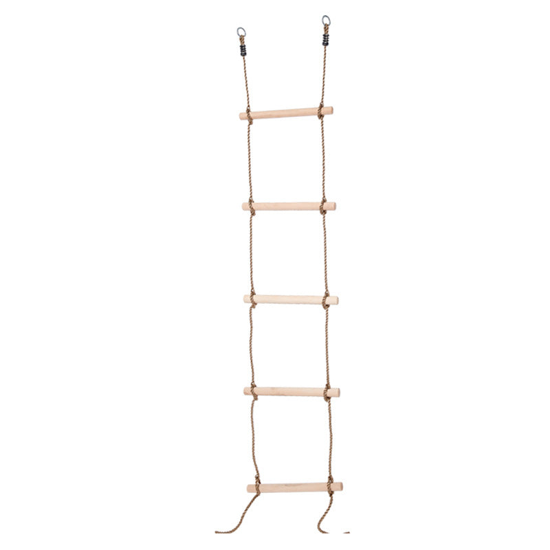 PE Rope Wooden Ladder Climbing Toy Kids Outdoor Play Children Sports Fitness Toys Garden Playground Equipment