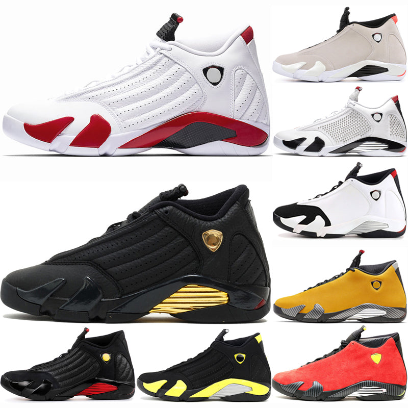 14 Men Basketball Shoes 14s candy cane defining moments desert sand University Gold Red black toe thunder mens Sports Sneakers