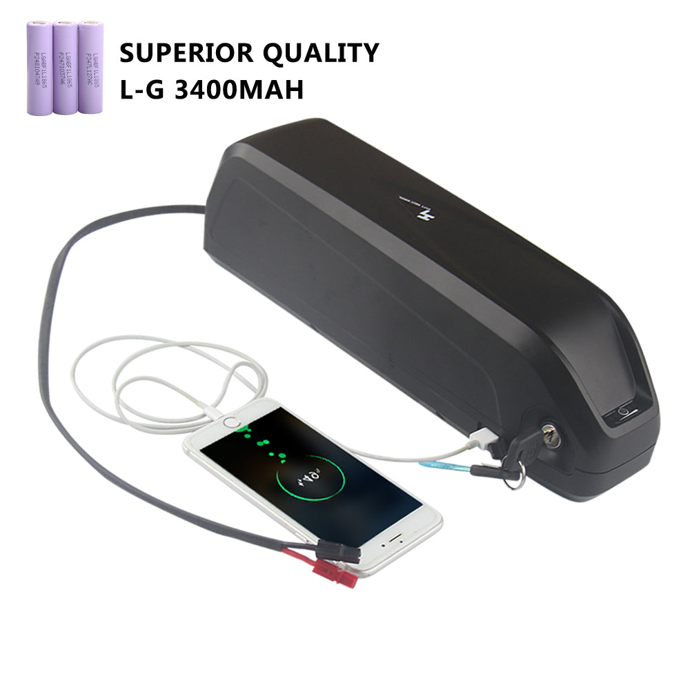Superior quality electric bike lithium battery pack 48V 17AH for motor 650W to 1KW with 2A charger Delivery home duty-free