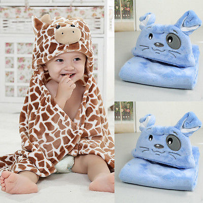 Giraffe Bear Shaped Baby Hooded Bathrobe Soft Infant Newborn Bath Towel Blanket Gauze Bath Towel Cotton Baby Swaddle For Newborn