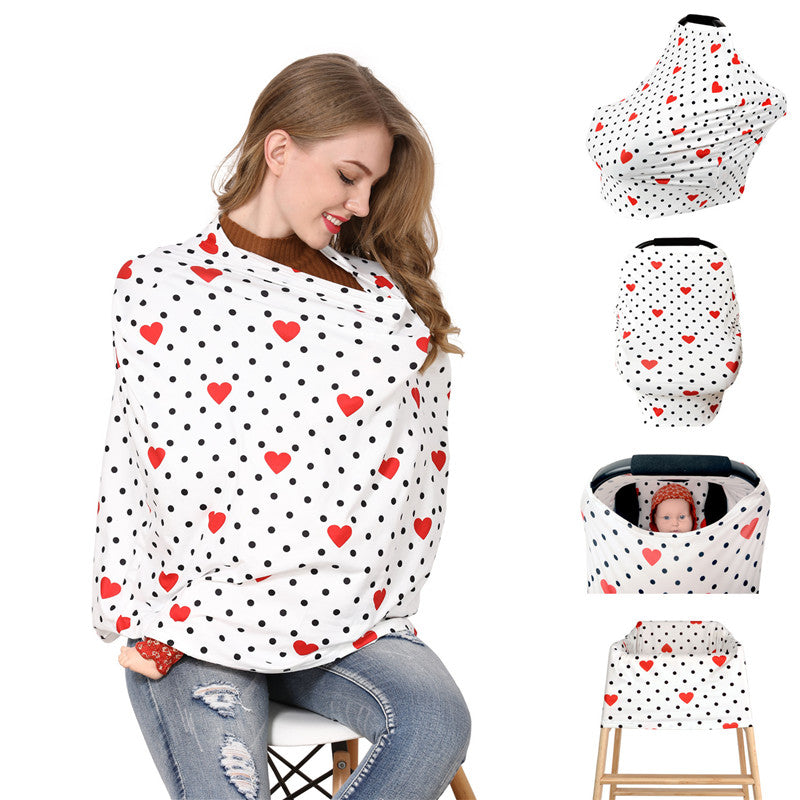 Baby Nursing Stroller Towel Hood Breastfeeding Car Cover Seat Cover Nursing Covers Baby Nursing Cover sunscreen towel