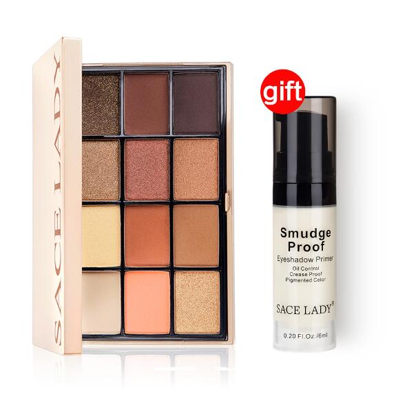 SACE LADY Eyeshadow Palette Makeup + Smudge Proof Eye Primer
