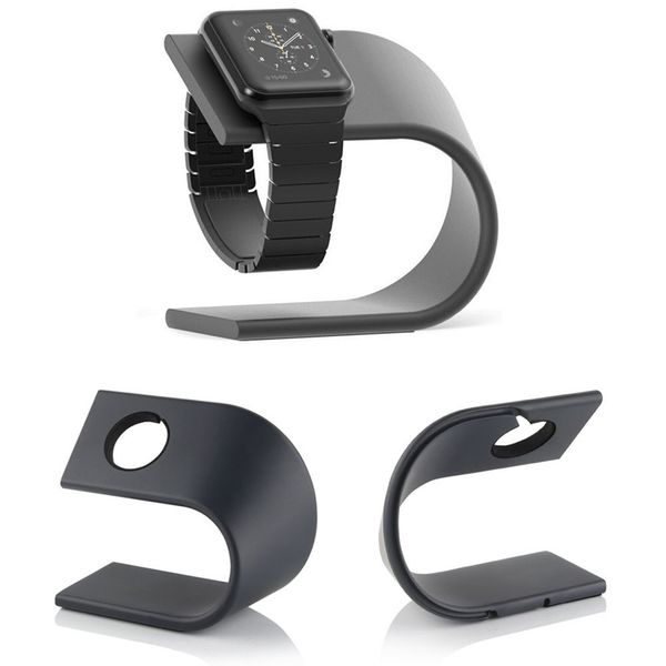 U Type Aluminum Alloy Charger Charging Holder Stand Dock Station Bracket For Apple Watch Series 1 2 3 4 Metal Desk Holder Stand Cradle