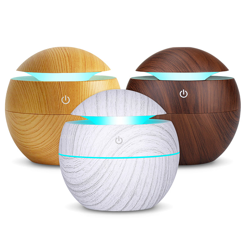 USB Aroma Diffuser Ultrasonic Cool Mist Humidifier Air Purifier 7 Color Change LED Night light for Office Home