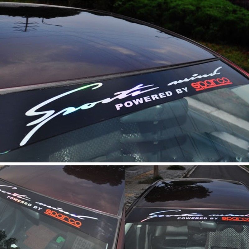 Front Rear Windshield Decal Car Auto Styling Window Sticker 130x31cm Black