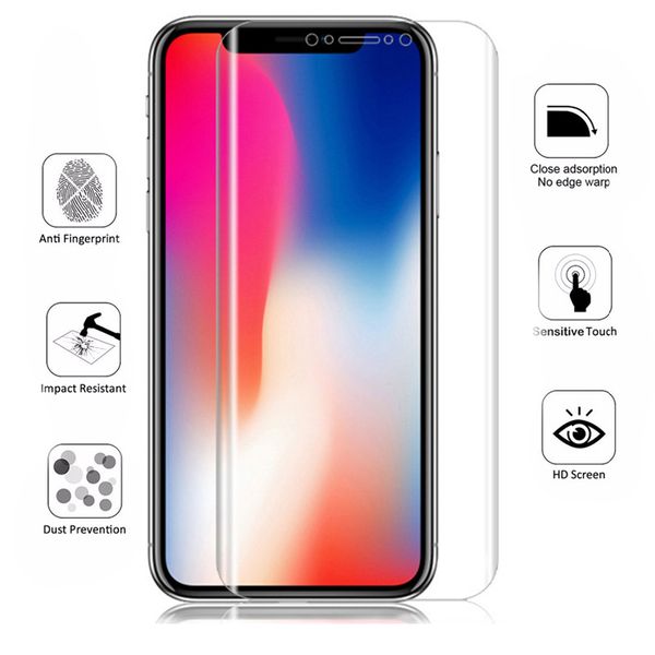 Screen Protector Full Coverage Clear Soft TPU Film Transparent Protective Hydrogel Film For iPhone XS MAX XR X 8 7 Samsung S10 S9
