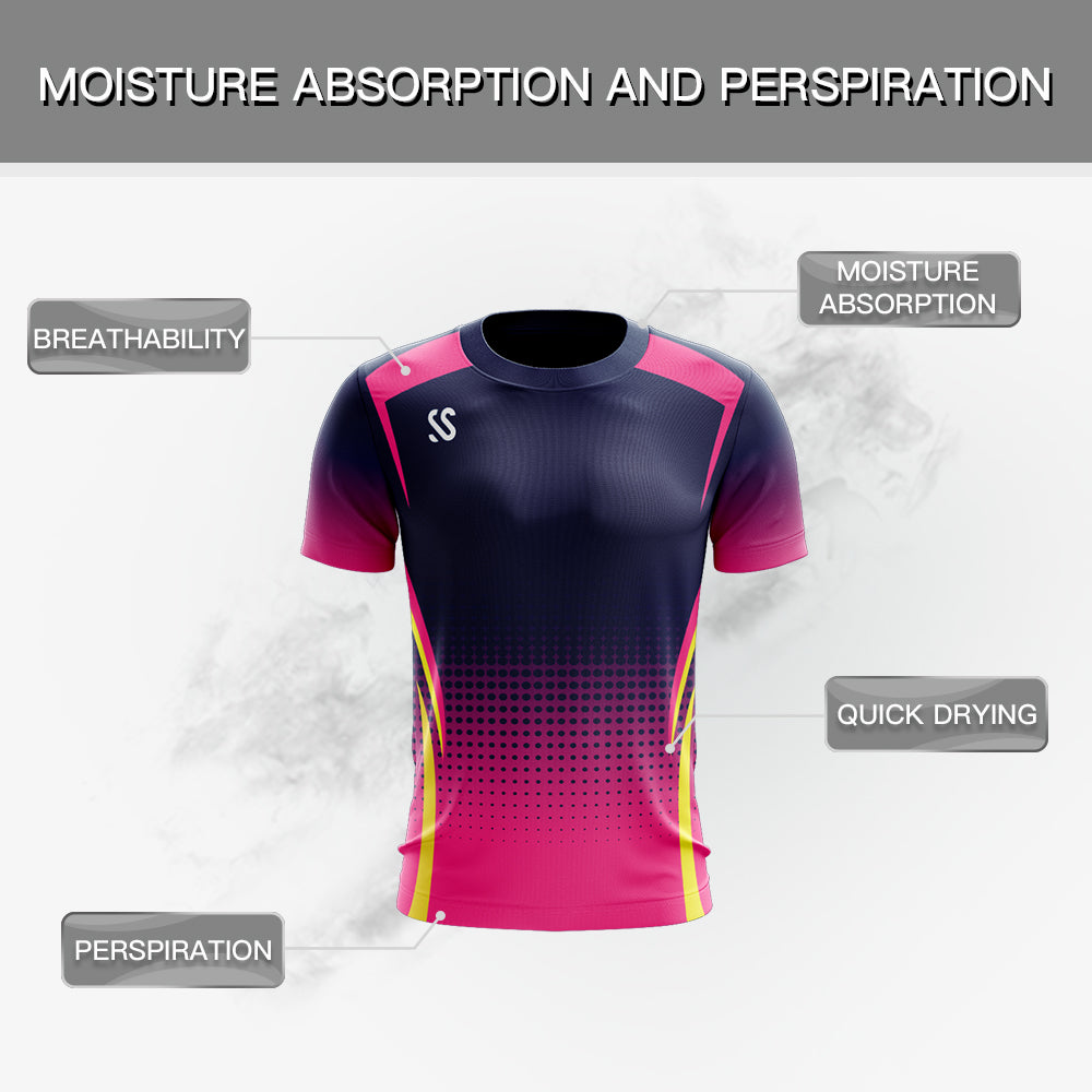 Custom New Running Gym Men&#039;s Youth Women Breathable Quick-drying Backer T-Shirt Any Name & Number T-Shirt Asian Size