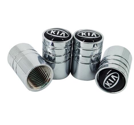 4pcs Car Stickers Badge Wheel Tire Valve Cap Tyre Dust Cap For KIA K2 K3 K5 Sorento Sportage R Rio Soul cap car styling Auto Accessories