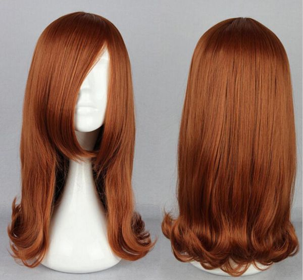 WIG LL&lt;&lt;&lt; 003135 Otaku toy Equipment brown anime girl cosplay long hair handmade wigs