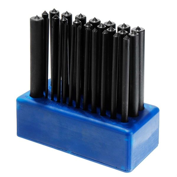 Freeshipping 28Pcs Transfer Punch Set Carbon Steel Hand Tools Machinist Thread Punches Kit 120Mm High Durability Tool Sets