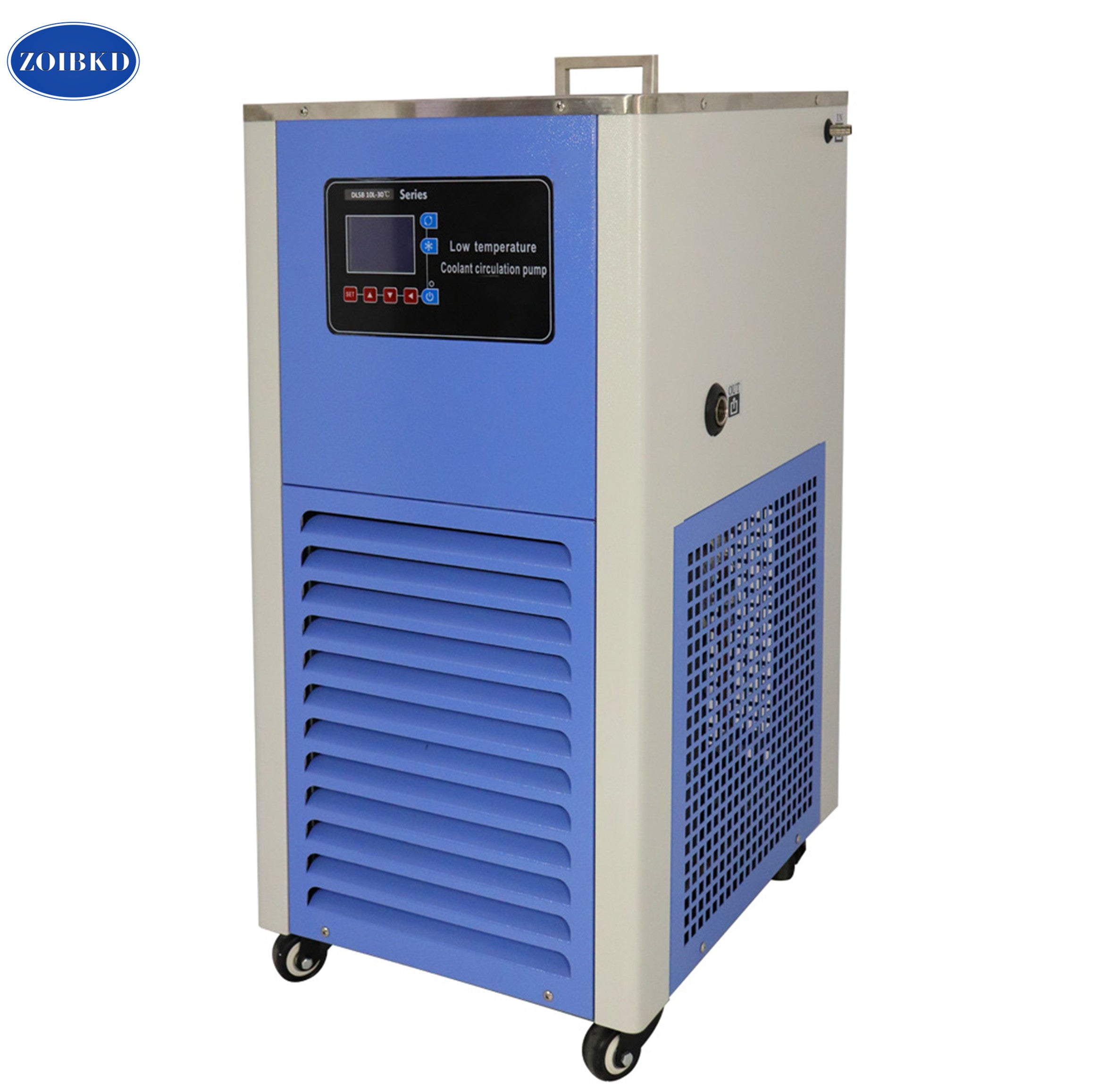 ZOIBKD Lab Reaction Rotary Evaporator 20L And Low Temp Pump Glass Vessel Auxiliary Equipment High Capacity