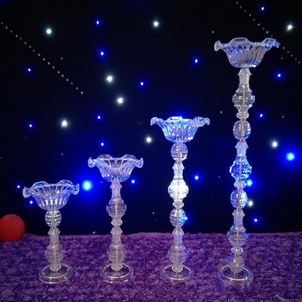 Crystal Wedding Centerpiece Flower Stand Candle Holder Cake Stand crystal vase for Wedding Party Event Decoration