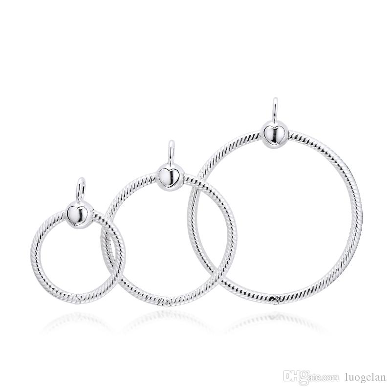 2019 Original 925 Sterling Silver Jewelry Small - Medium - Large Moments O Pendant Charm Beads Fits European Pandora Bracelets for Women