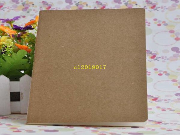 A5 Blank Inside Page Notepads Cowhide Paper Notebook Solid Color Copybook Classical Notepad Simple Notebooks Factory Direct Sales
