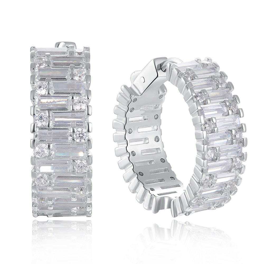 24 mm diameter Real 925 silver hoop earrings jewelry luxury Anniversary Gifts jewellery sterling silver wide circle earring