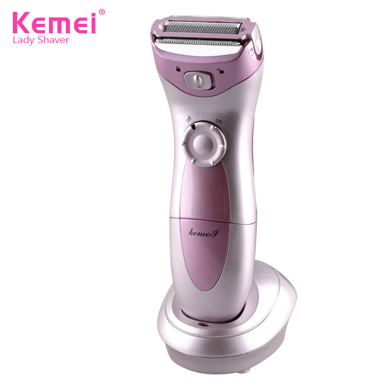 KEMEI Razor Electric Bikini Shaver Epilator Lady Shaving Wet Dry Face Body Underarm Hair Removal Female Razor Trimmer