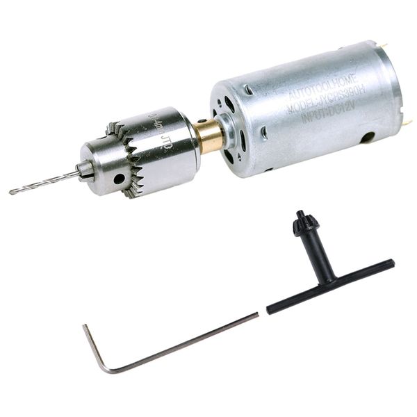Freeshipping Mini Dc 12V Electric Hand Drill Motor Pcb Press Drilling Compact Set 0.5-3Mm Twist Bits 0.3-4Mm Jt0 Chucks Tool