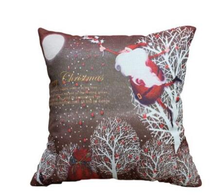 Christmas Styles Cotton Flax Pillow Case Cover Car Sofa Pillow Sham Armchair For Living - Study - Dining Room Bedroom Hotel SDP 034