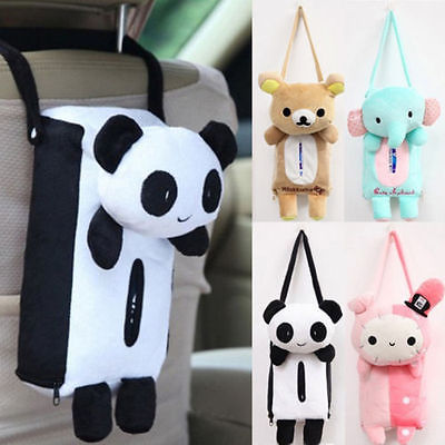 Lovely Cute Rabbit Bear Elephant Panda Home Office Car Auto Automobile Tissue Boxes Cover Napkin Paper Towel Holders Cases