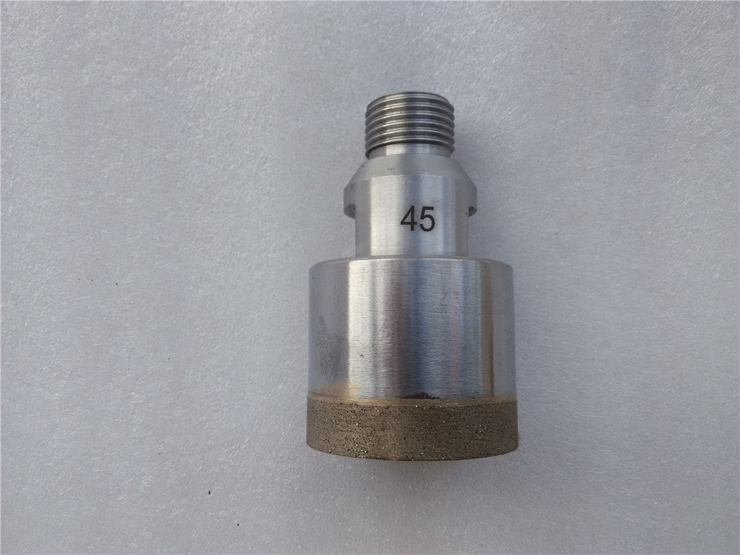 RZZ 40-70mm L75mm Glass Drill Bit Sintered Diamond Drilling Thread G1-2&#039;&#039;