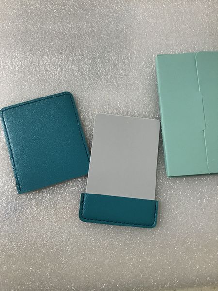 Classic fashion brand stainless steel small square 9x5.5cm mini mirror T with packing good quality VIP gift (Anita Liao)