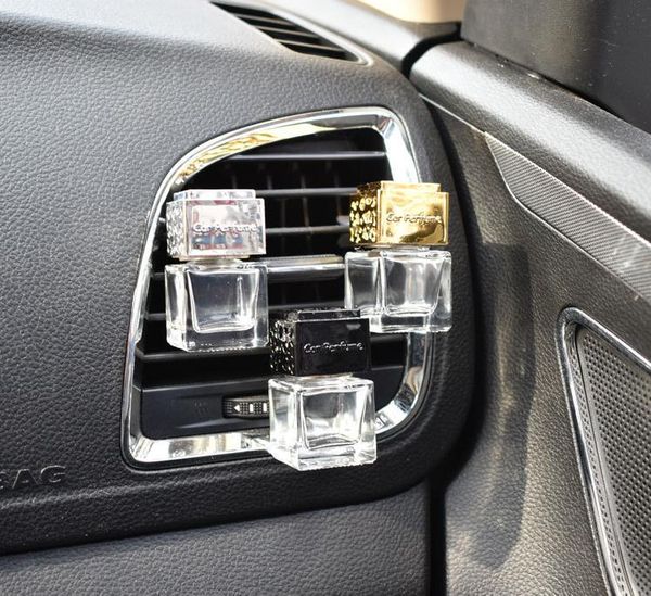 Hot Car Ornament Decoration Perfume Empty Bottle Vents Clip Auto Air Freshener Automobiles Air Conditioner Outlet Fragrance Diffuser SN825
