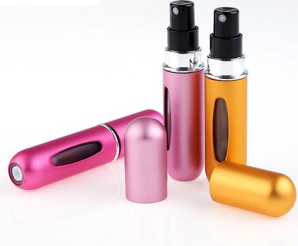 5ml Mini Refillable Perfume Atomizer Spray Bottle Easy to Fill Scent Pump Case for Travel Outgoing