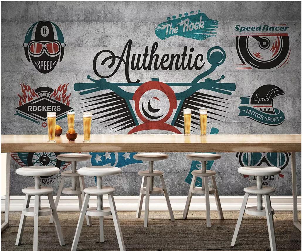3d wallpaper custom photo Cement wall graffiti vintage culture background living room home decor 3d wall muals wall paper for walls 3 d