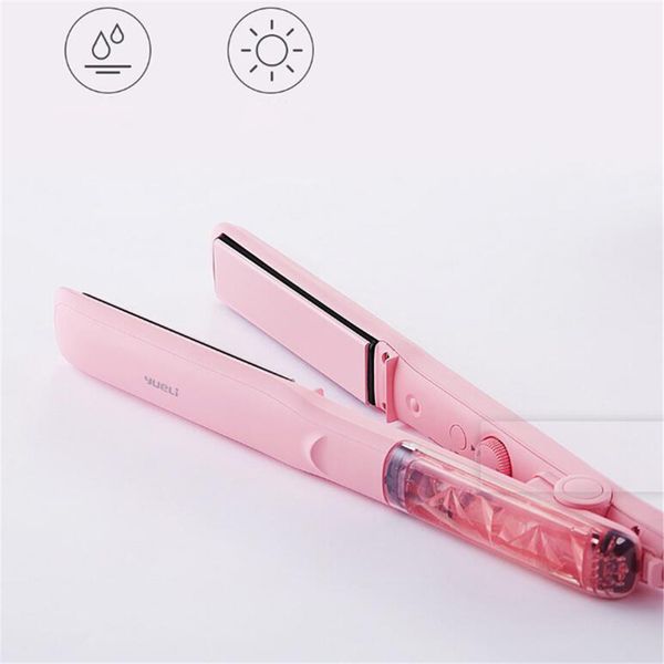 Xiaomi youpin Yueli Professional Vapor Steam Hair Straightener Curler Salon Personal Use Hair Styling 5 Levels adjustable Temp 300450A5
