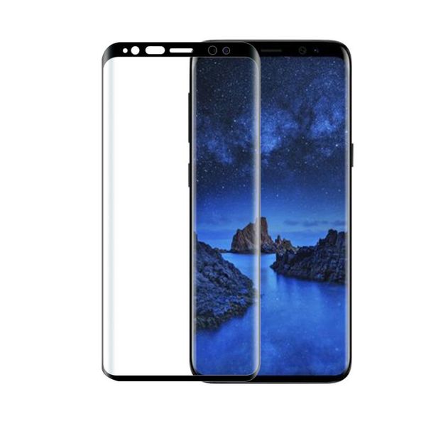 For Samsung Galaxy S9 Plus Screen Protector Ultra Clear Case Strong Adhesion 9H Hardness 3D Curved Tempered Glass for S9 Plus