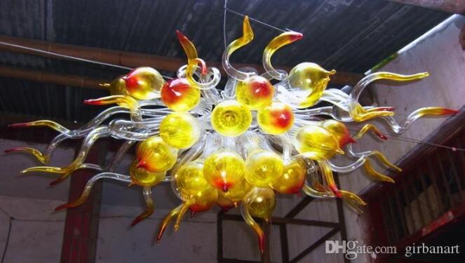 Lamps Mini Modern Crystal Chandeliers for Home Decoration LED Bulbs Wholesale Hand Blown Art Glass Bubble Chandelier